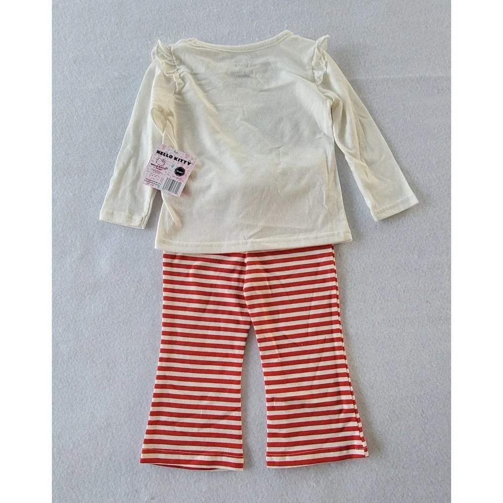 HELLO KITTY INFANT 2 PIECE SHIRT AND PANT CHRISTMAS SET Size 18 And 24‎ Months